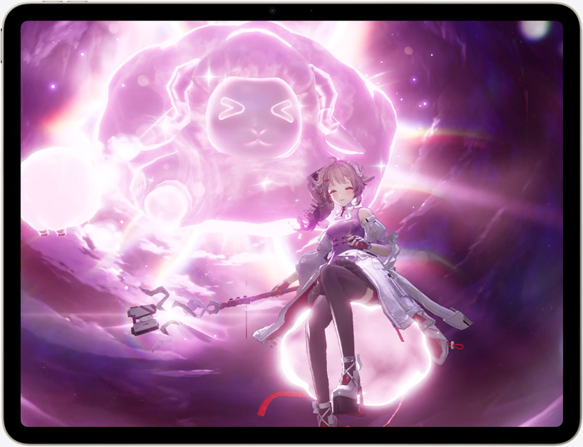 Mängustseen iPad Airil, märulimängust Control