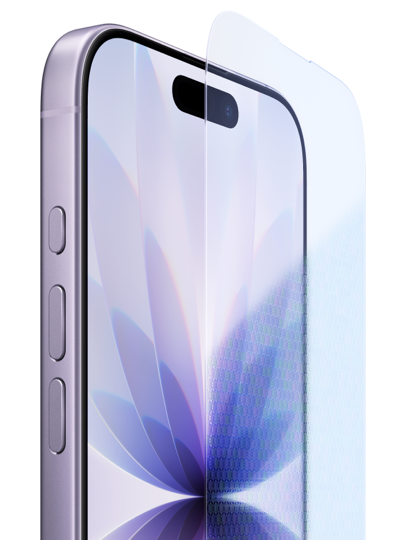 Ceramic Shield, von einem iPhone getrennt dargestellt.