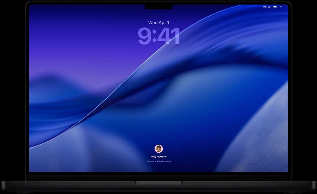 Safari에서 브라우징하는 도중 Touch ID를 사용해 웹사이트에 로그인하라는 메시지가 뜬 모습