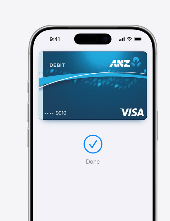 Partical iPhone screen display, showing Mastercard being used in Apple Pay